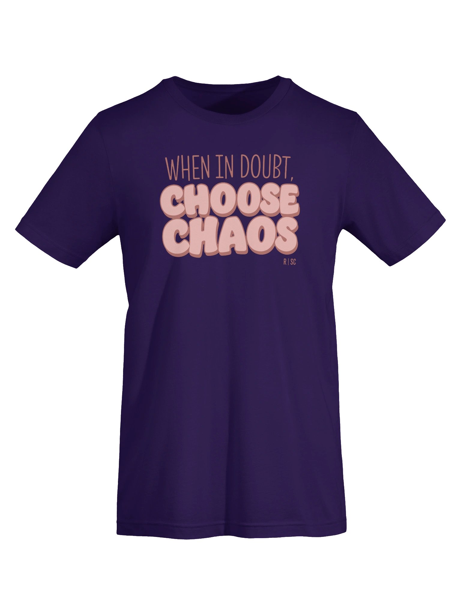 When in Doubt Choose Chaos T-shirt (Pinks) product image (5)
