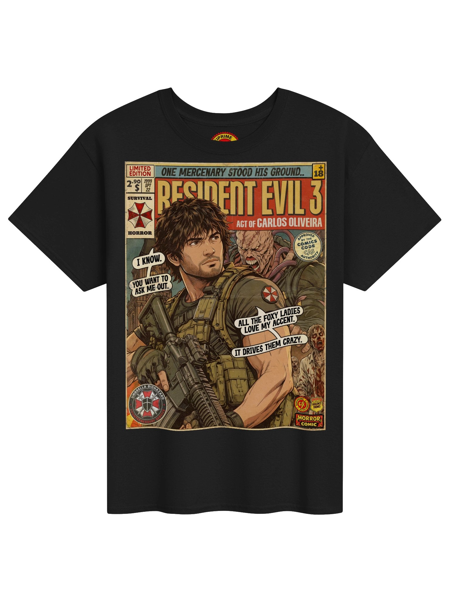Carlos Oliveira Comic Art Gaming T-Shirt product image (1)