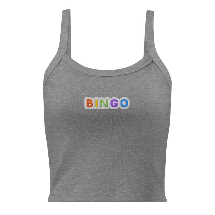 Alt Embroidered Bingo Letters Micro-Rib Tank product image (3)