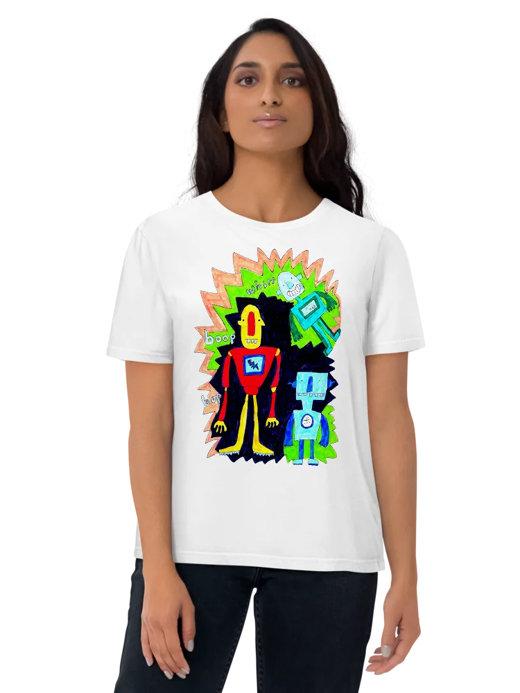 Whimsical Robot Trio Unisex T-Shirt product image (2)