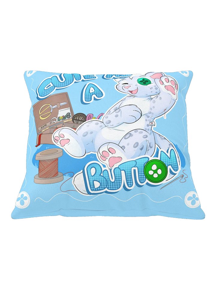 Cute As A Button Throw Pillow product image (1)