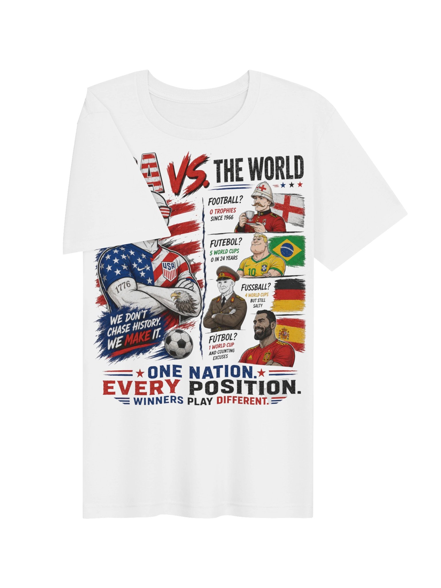 USA vs The World Funny Soccer World Cup 2026 Tee product image (5)