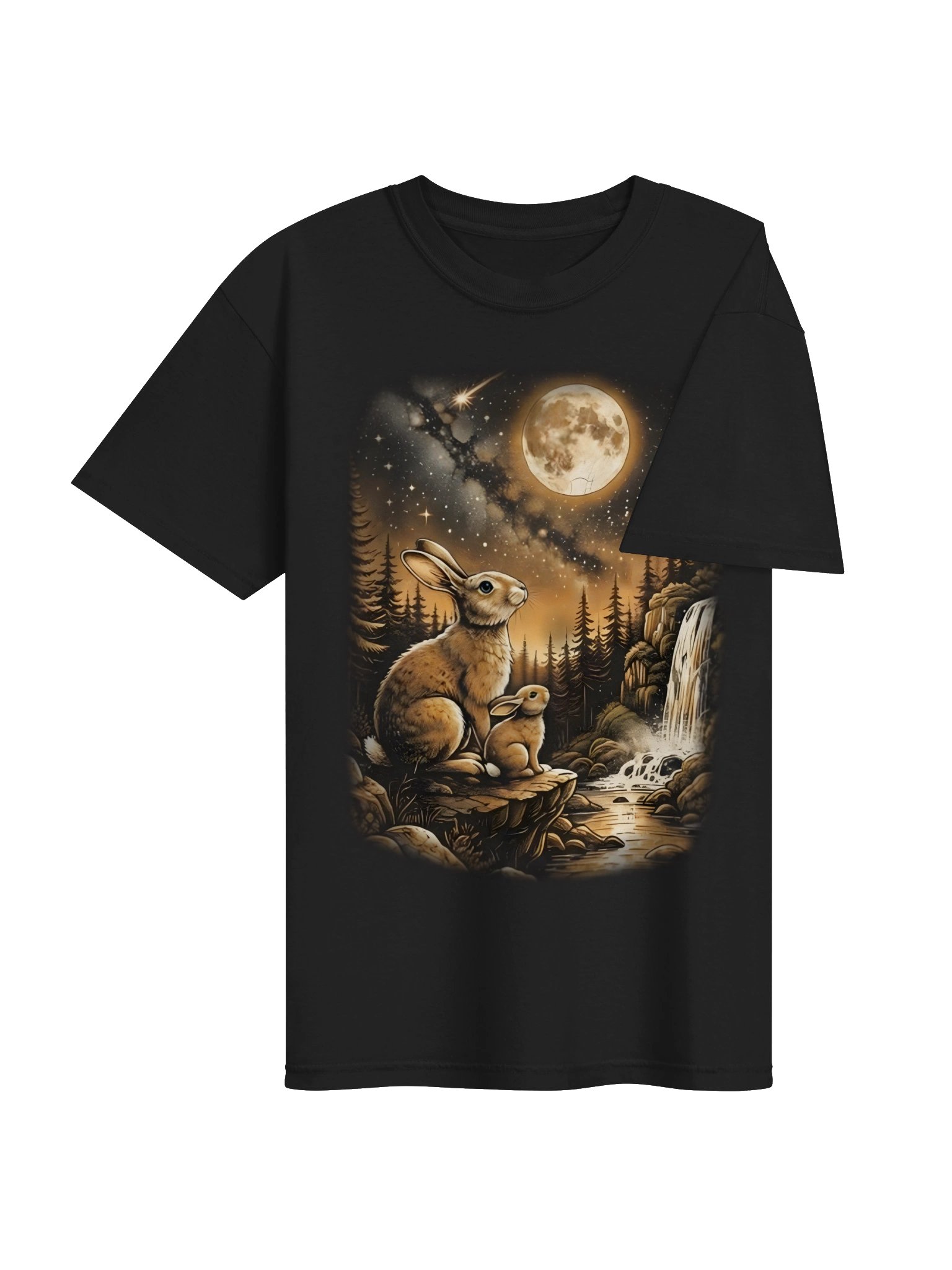 Moonlit Rabbit Forest Tee product image (4)