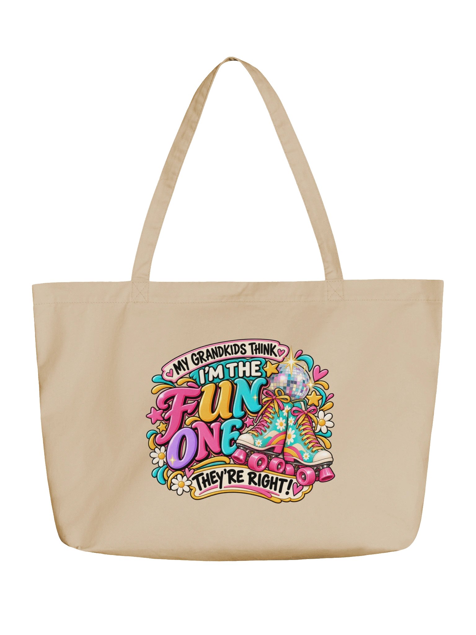 My Grandkids Think I'm the Fun One Grandma Tote Bag product image (1)