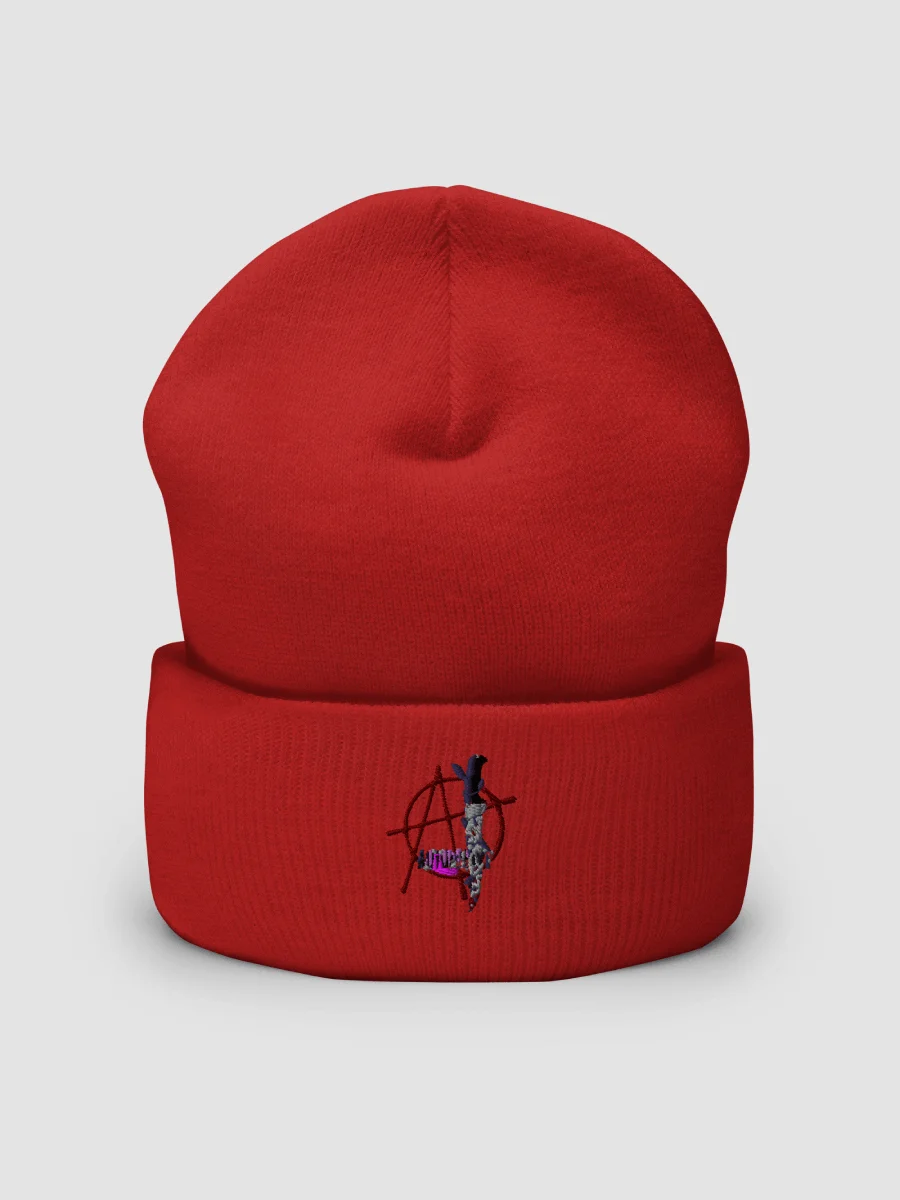 Dagger - Embroidered Beanie (Red) product image (1)