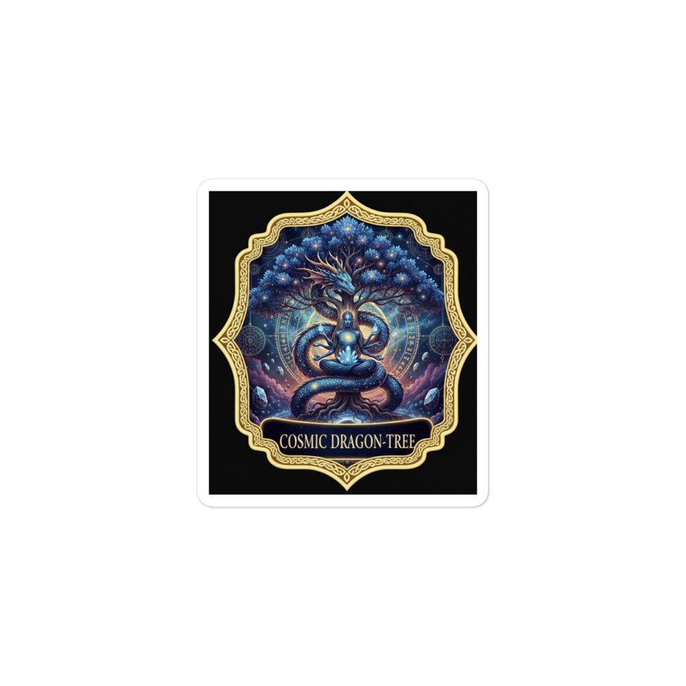 Cosmic Dragon-Tree Kiss Cut Stickers product image (1)