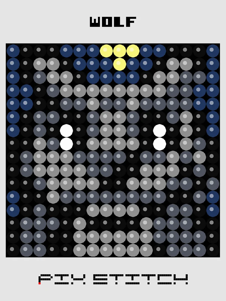 Wolf Pixel Art product image (1)