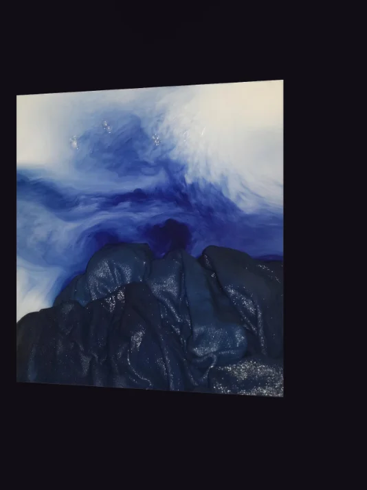 blue ink — desktop wallpaper | from "holding" | eza product image (2)