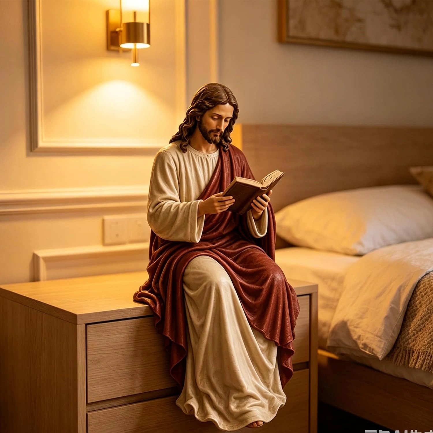 Virgin Mary Reading Bookshelf Figure product image (3)