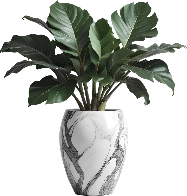 Marble Eternal – Luxury Marble Planter PNG product image (1)