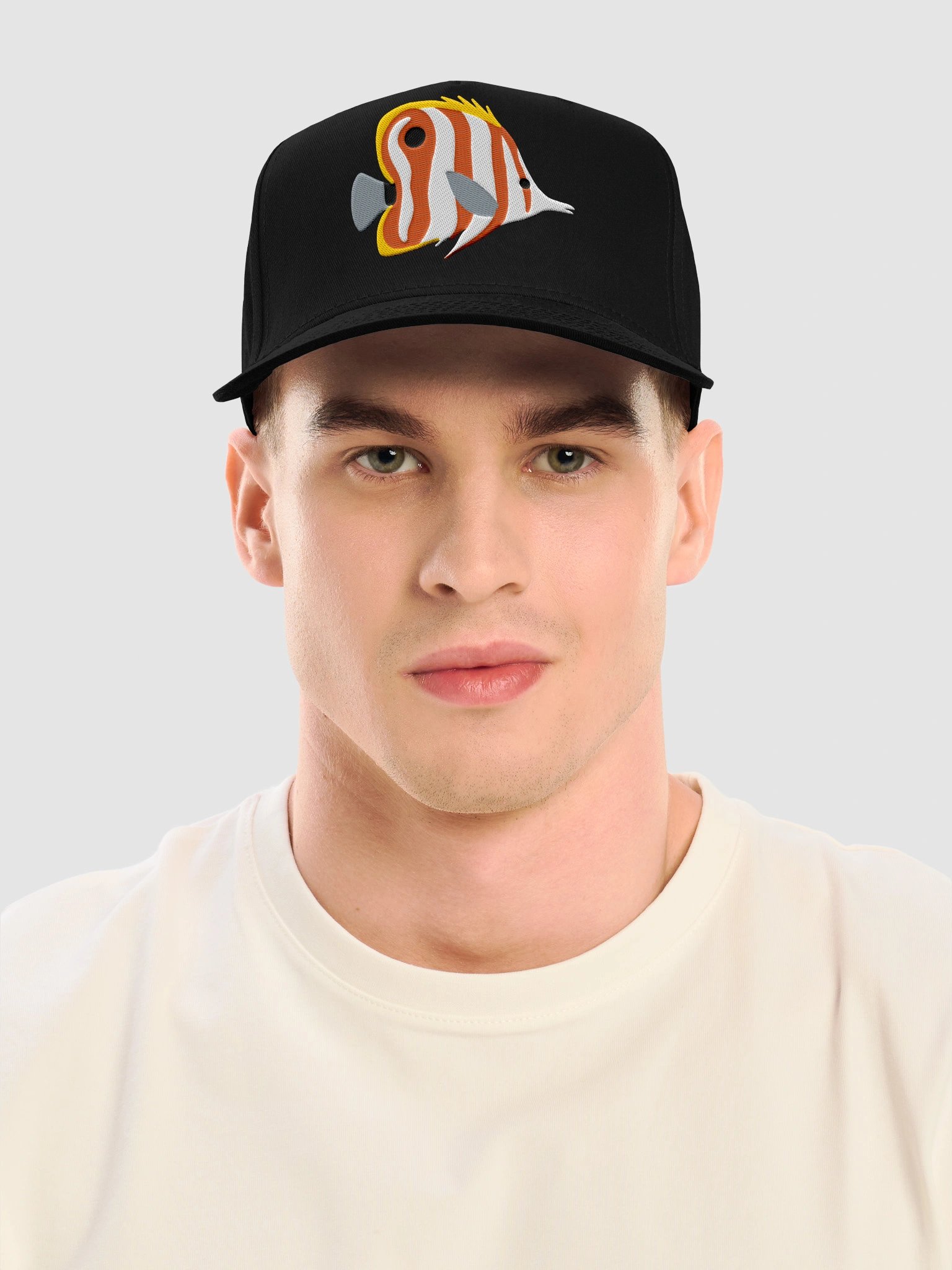 Scribbled Angelfish Mid-Profile Baseball Cap (Embroidered) for Reef and Marine Aquarium Lovers product image (2)