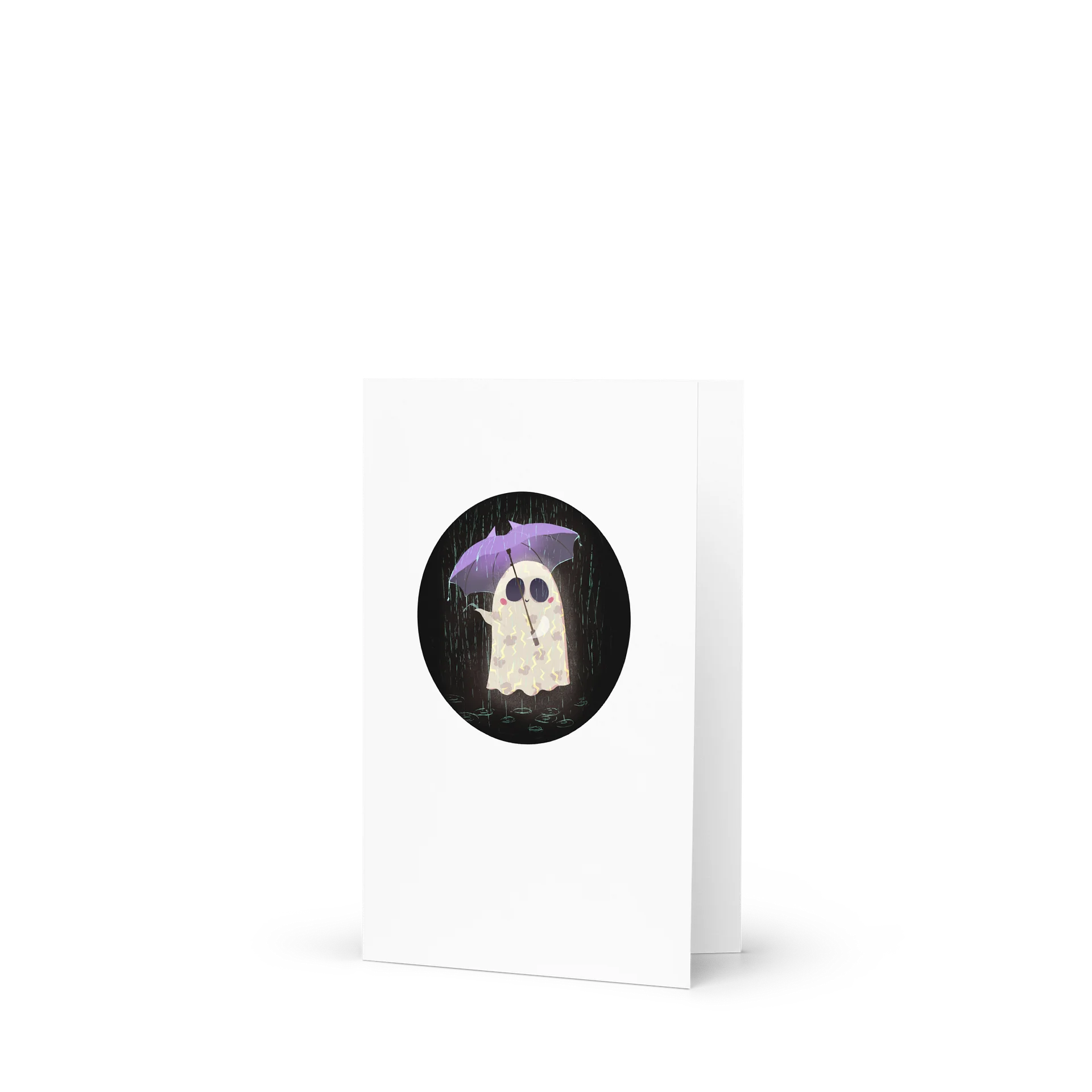 Little Ghost in the Rain - Greeting Card product image (4)
