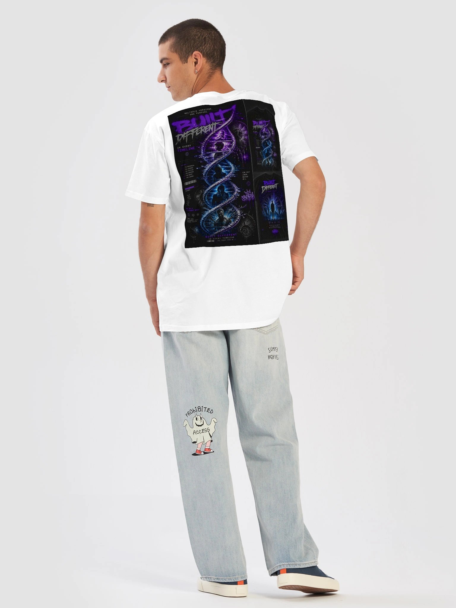 TIME DON'T WAIT — Split‑City Hourglass Tee product image (6)