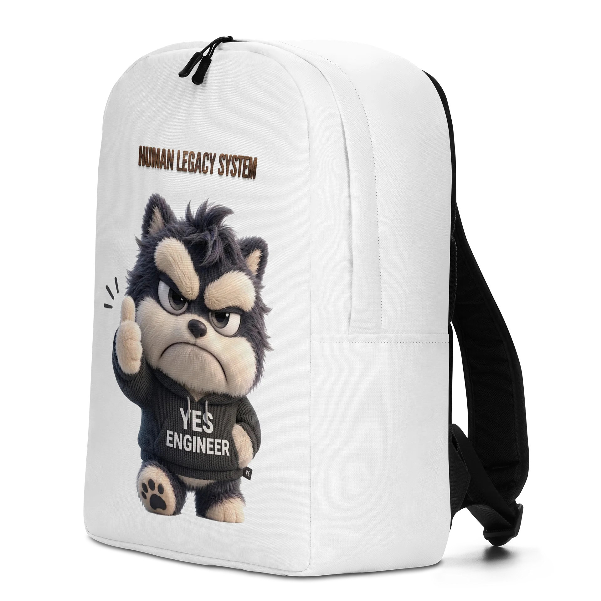 HUMAN LEGACY SYSTEM | AI Infrastructure Meme Backpack for Developers Gift Idea Tech Apparel product image (2)