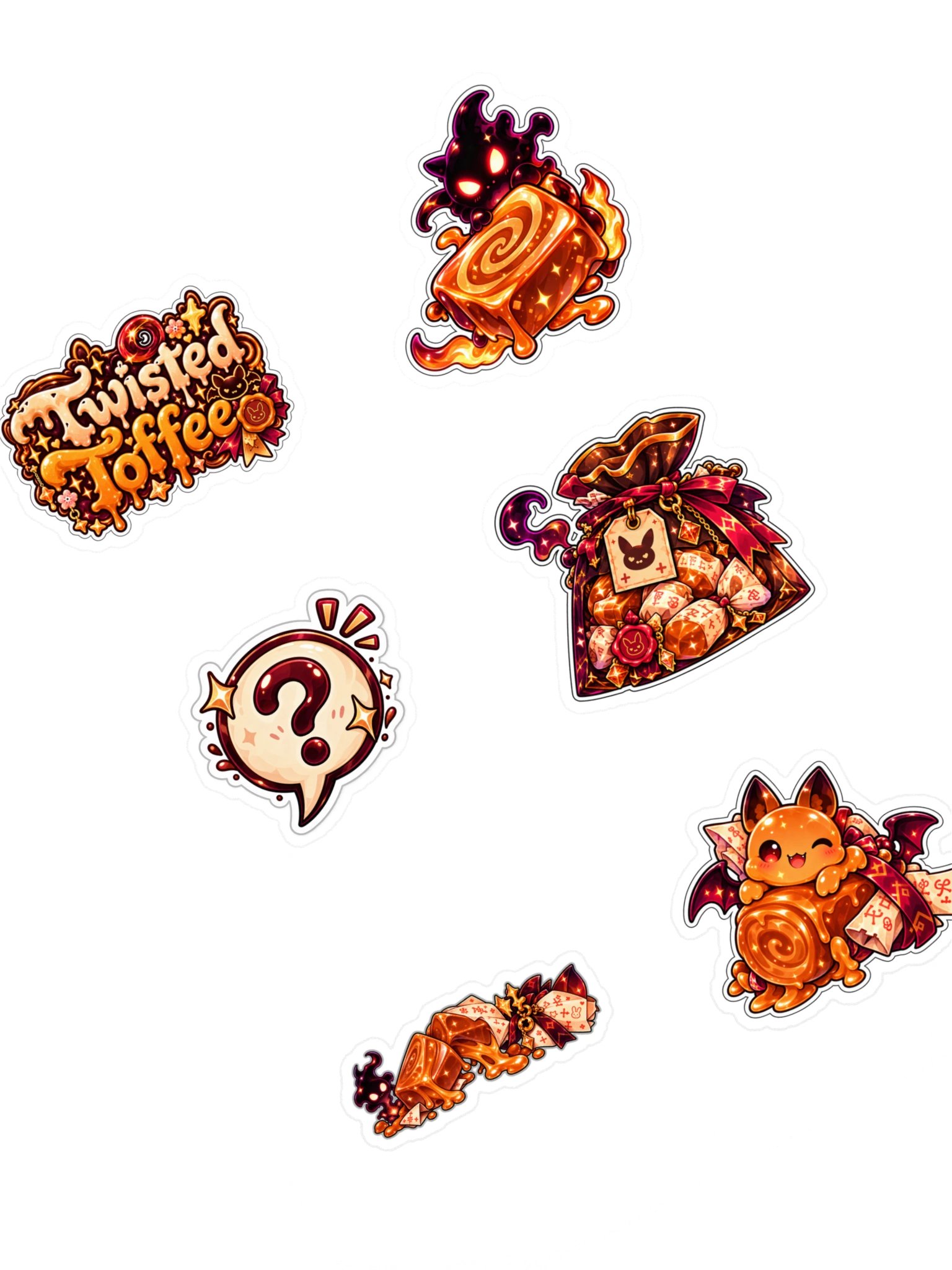The AFK Cafe™ Twisted Toffee | 6-Piece Sticker Pack Vol. 2 product image (1)