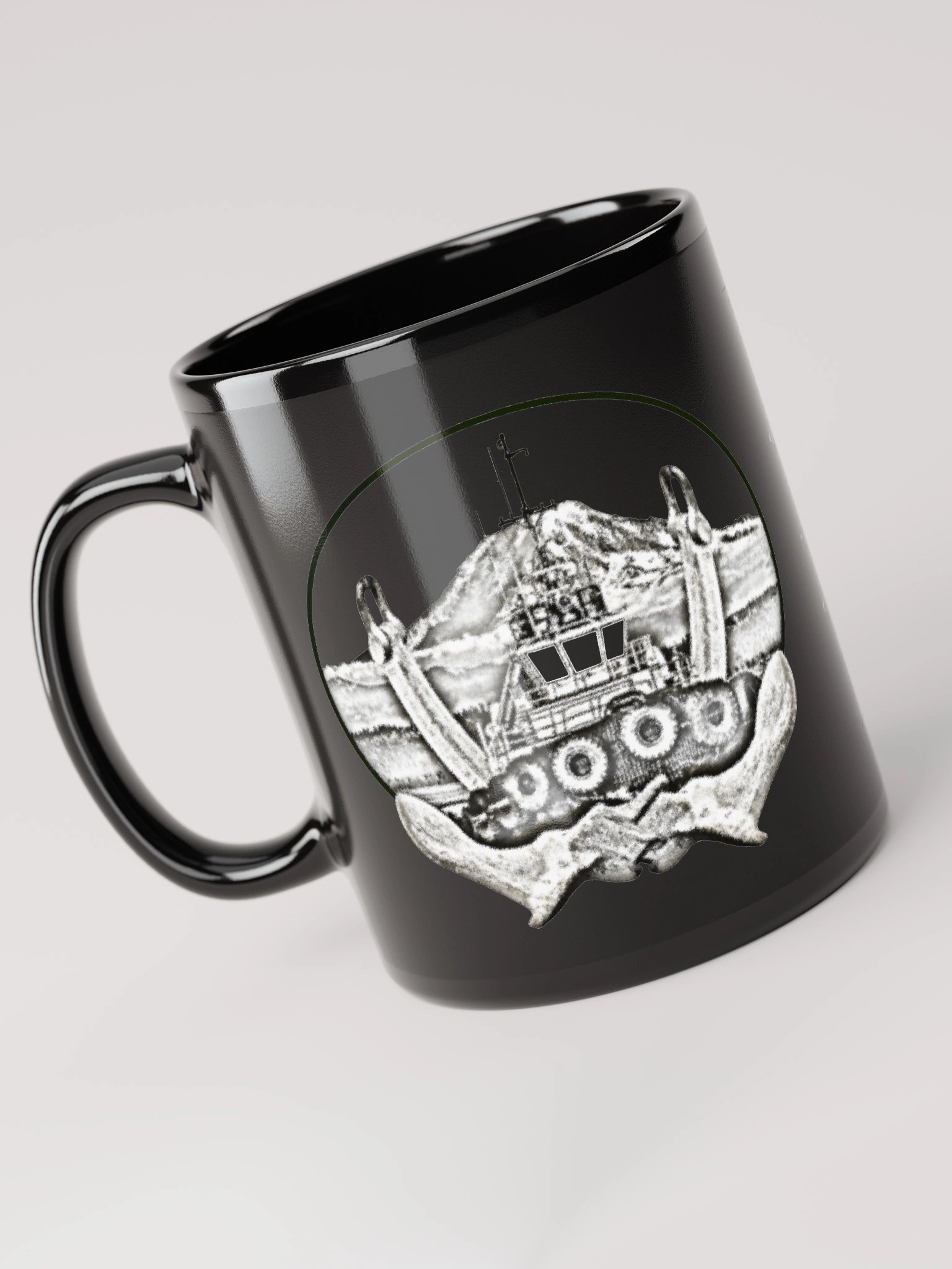 Twin anchor Mount Rainier Marshall Foss - Ancher Tug Mug 11oz & 15oz product image (3)