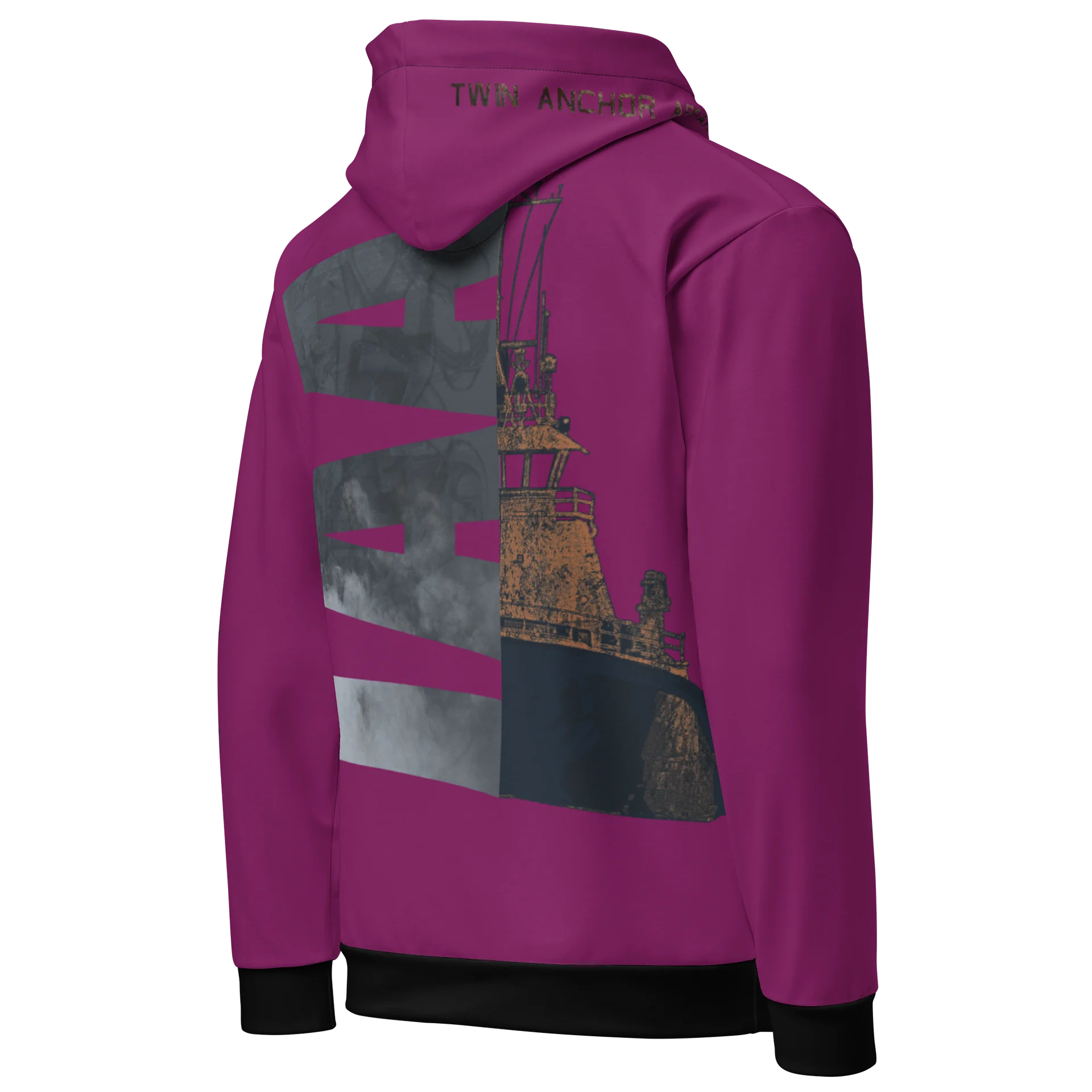 TAA & Foss Tug – (Eggplant) – Performance Marine Wear | Twin Anchor Apparel North Current Line product image (3)