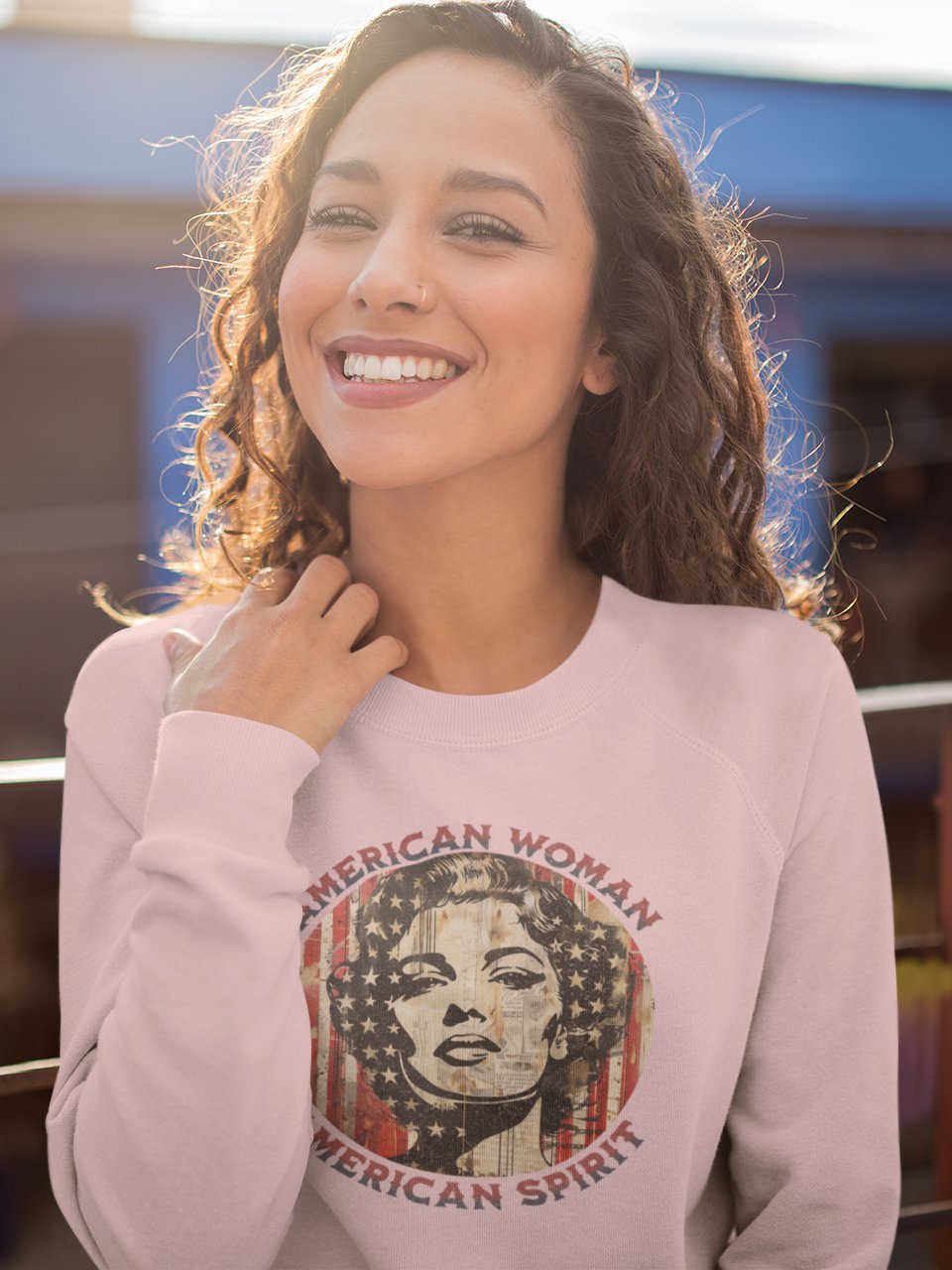 American Woman Crewneck Sweatshirt product image (49)