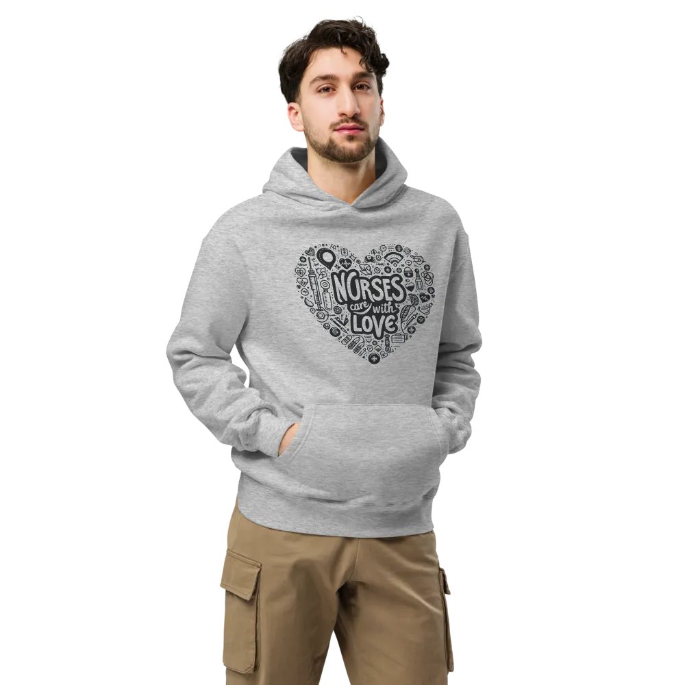 nurses care with love hoodie product image (7)
