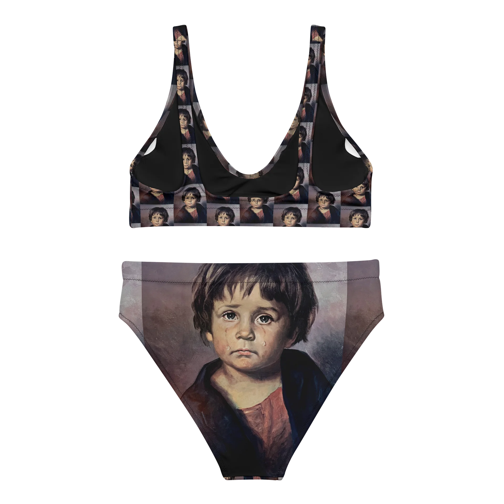 Crybaby Portrait Mosaic High-Waisted Bikini product image (4)