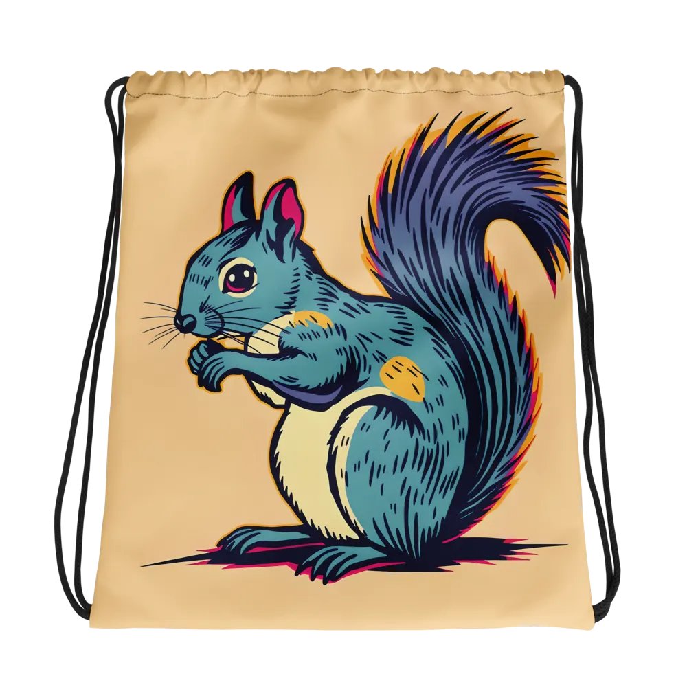 Vibrant Squirrel All-Over Drawstring Bag product image (1)