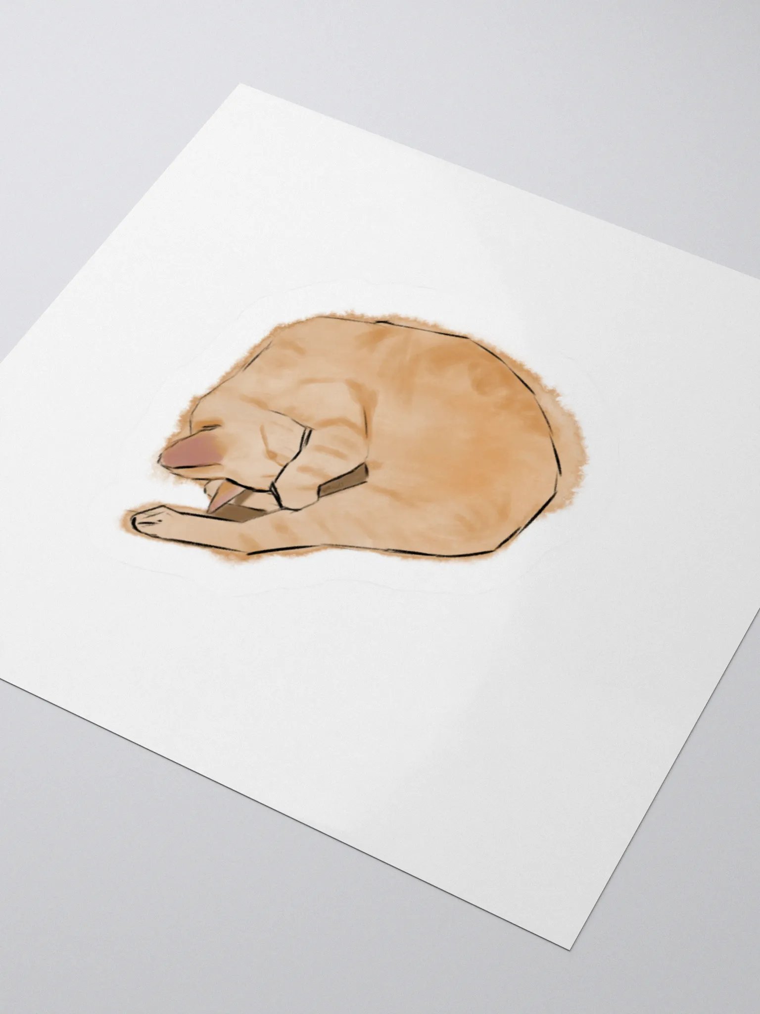 Sleeping Logan sticker product image (3)