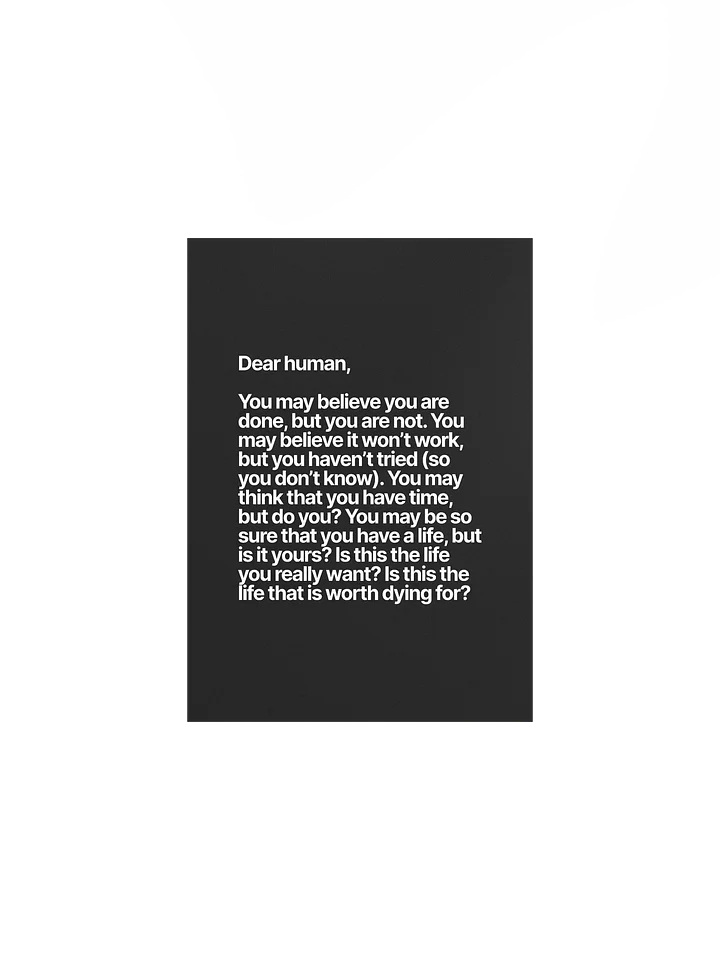 Dear human (Poster) product image (1)