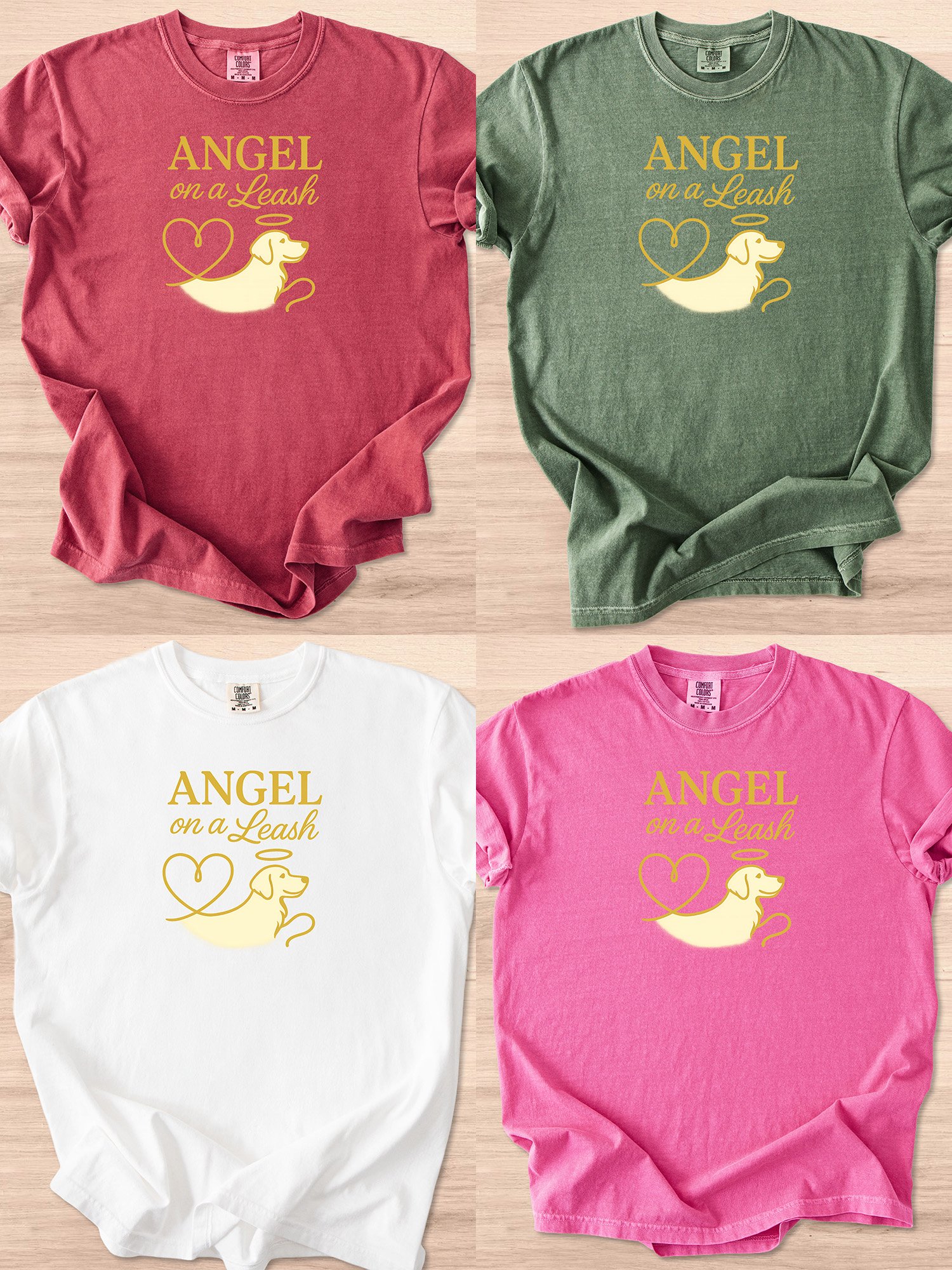 Angel On A Leash (Golden Retriever) Tee product image (37)