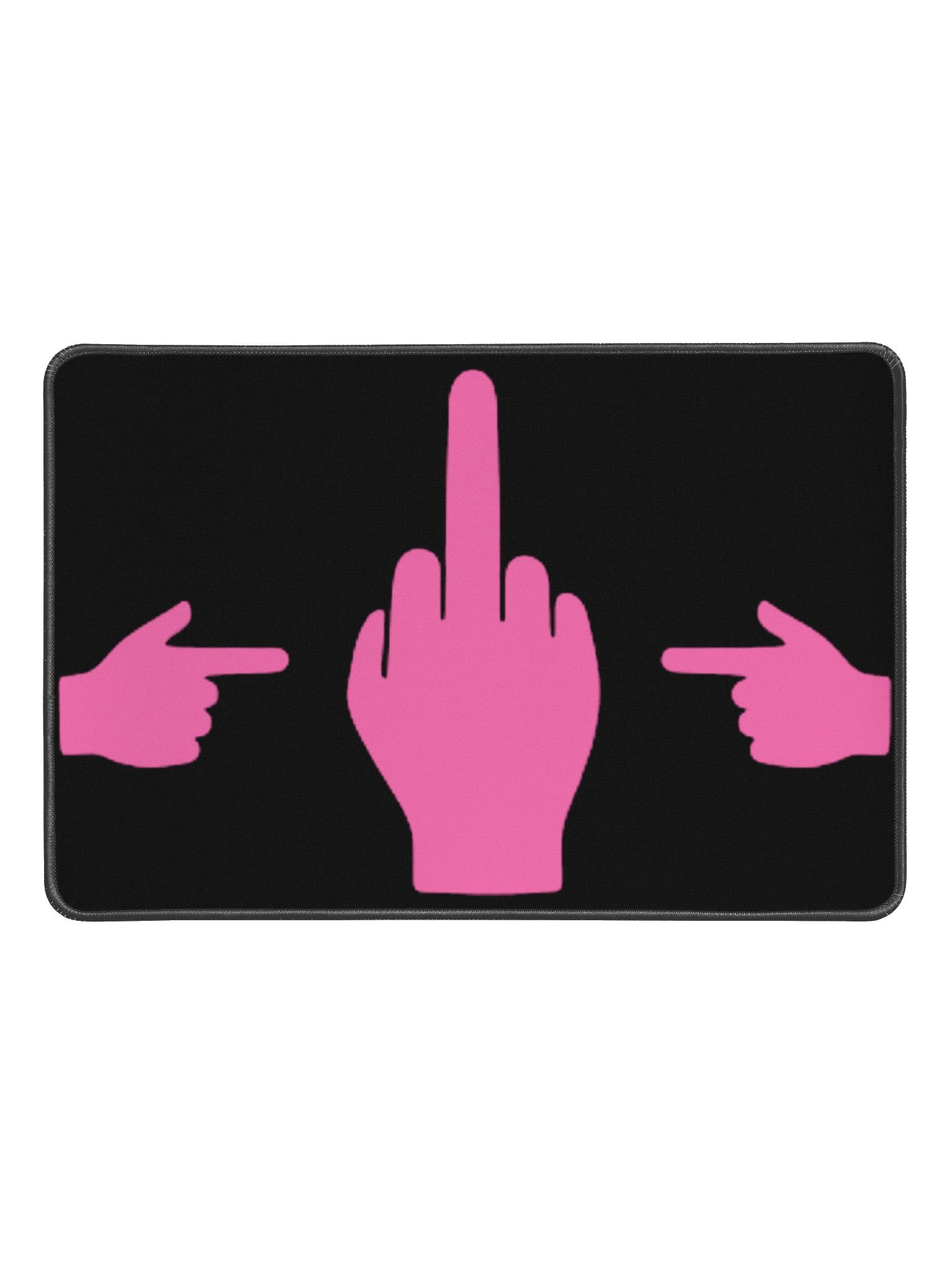 No ShopCo Middle Finger Desk Mat - Pink product image (1)