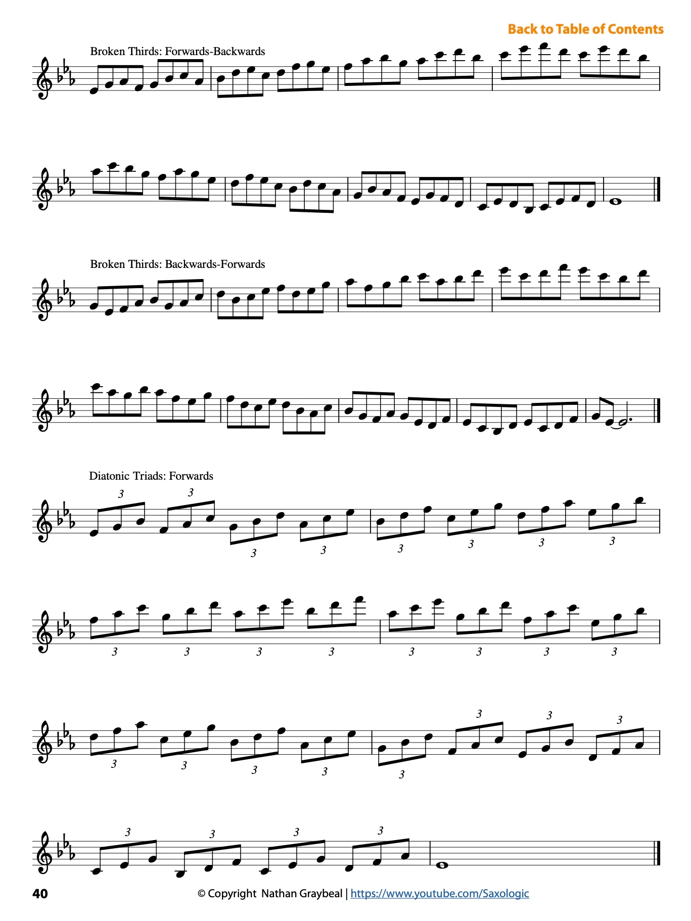 Comprehensive Exercises for All 12 Major Scales - Saxophone, Full Range product image (3)
