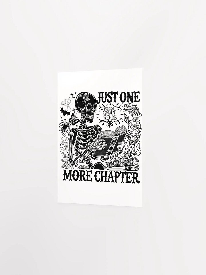 "One More Chapter" Skeleton Art Print product image (2)