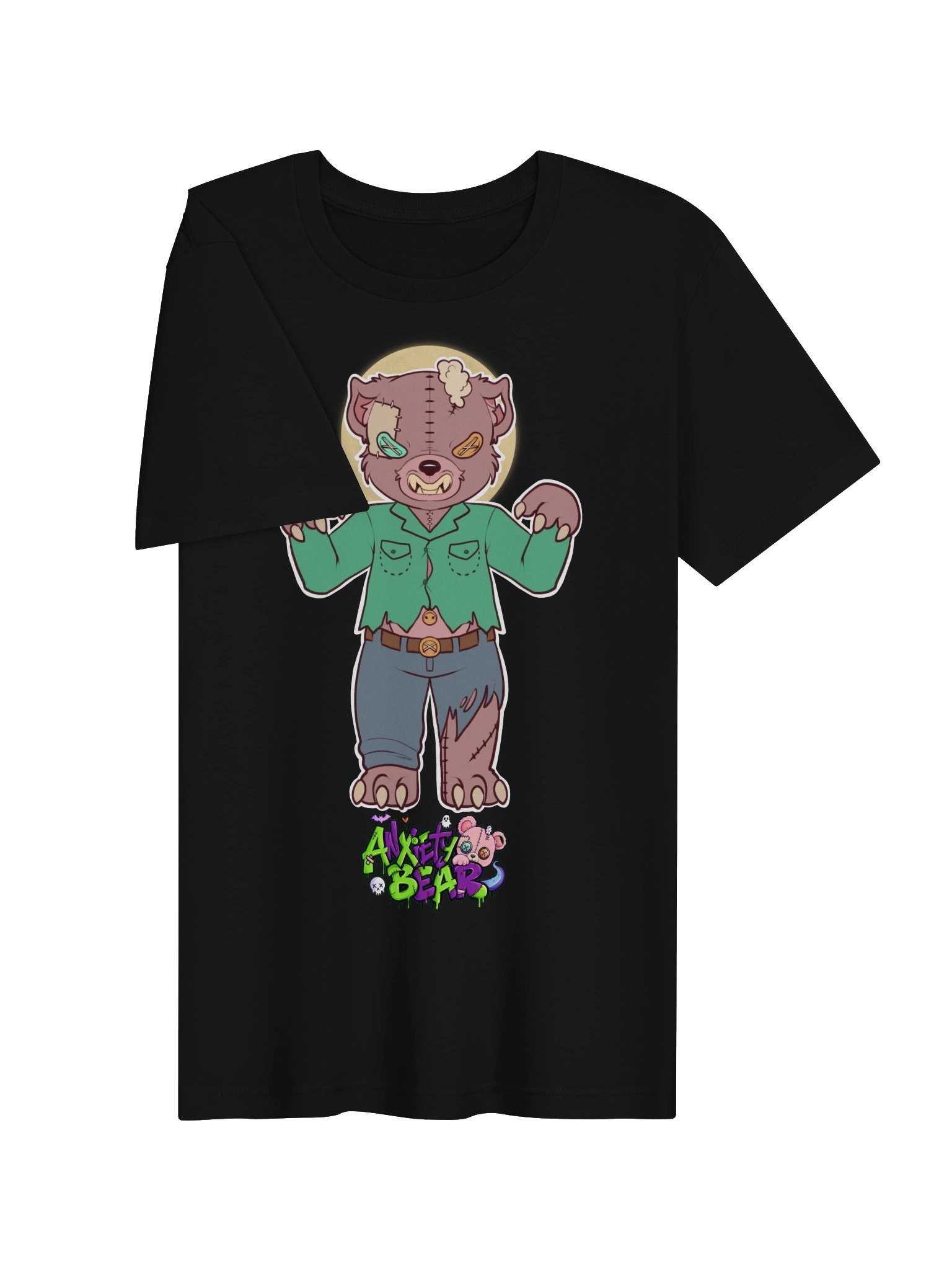 Anxiety Bear Scare Bear Tshirt: WolfBear product image (27)