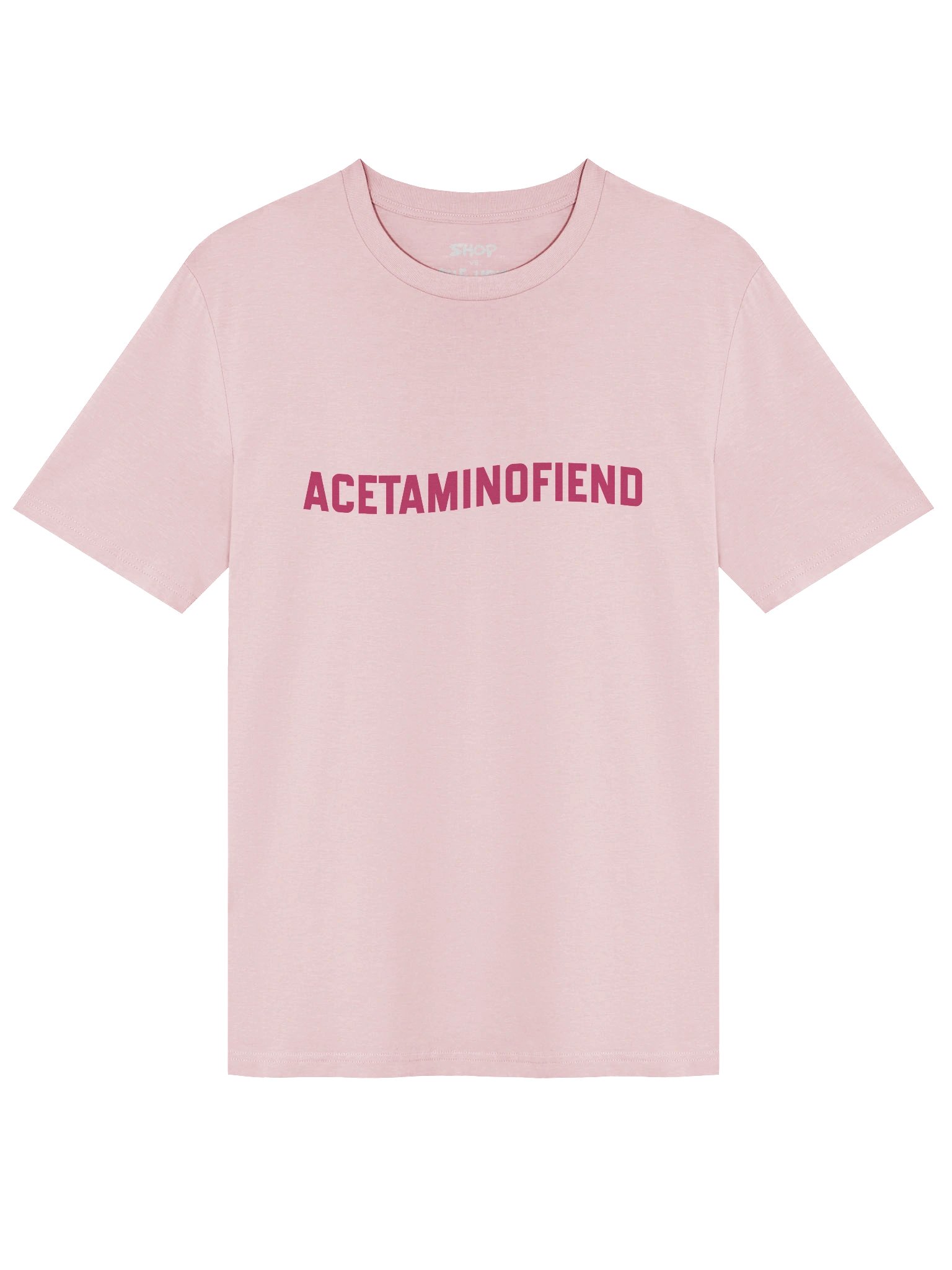ACETAMINOFIEND pink cotton tee product image (9)
