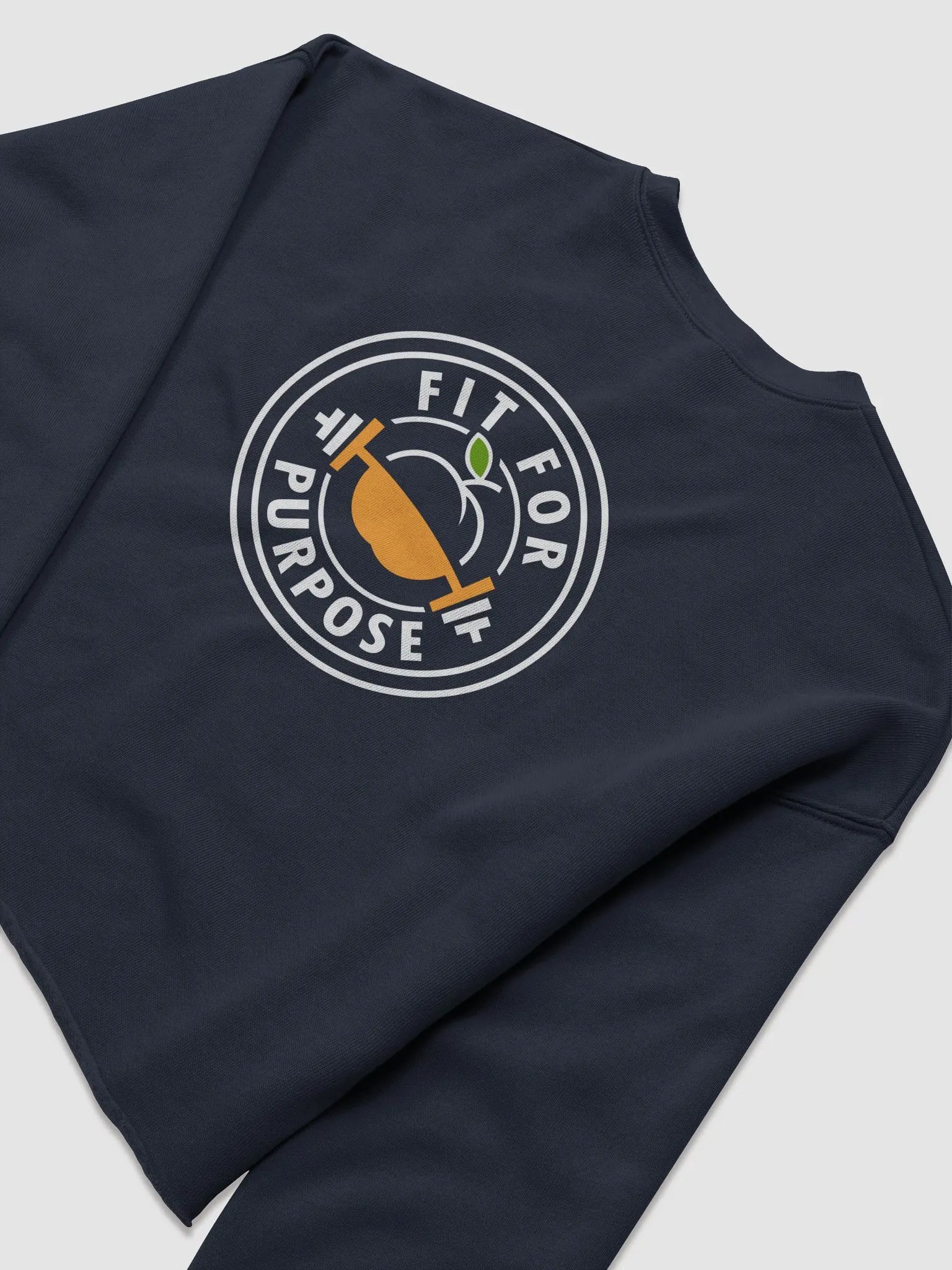 Premium Fleece Crop Sweat (White Logo) product image (8)