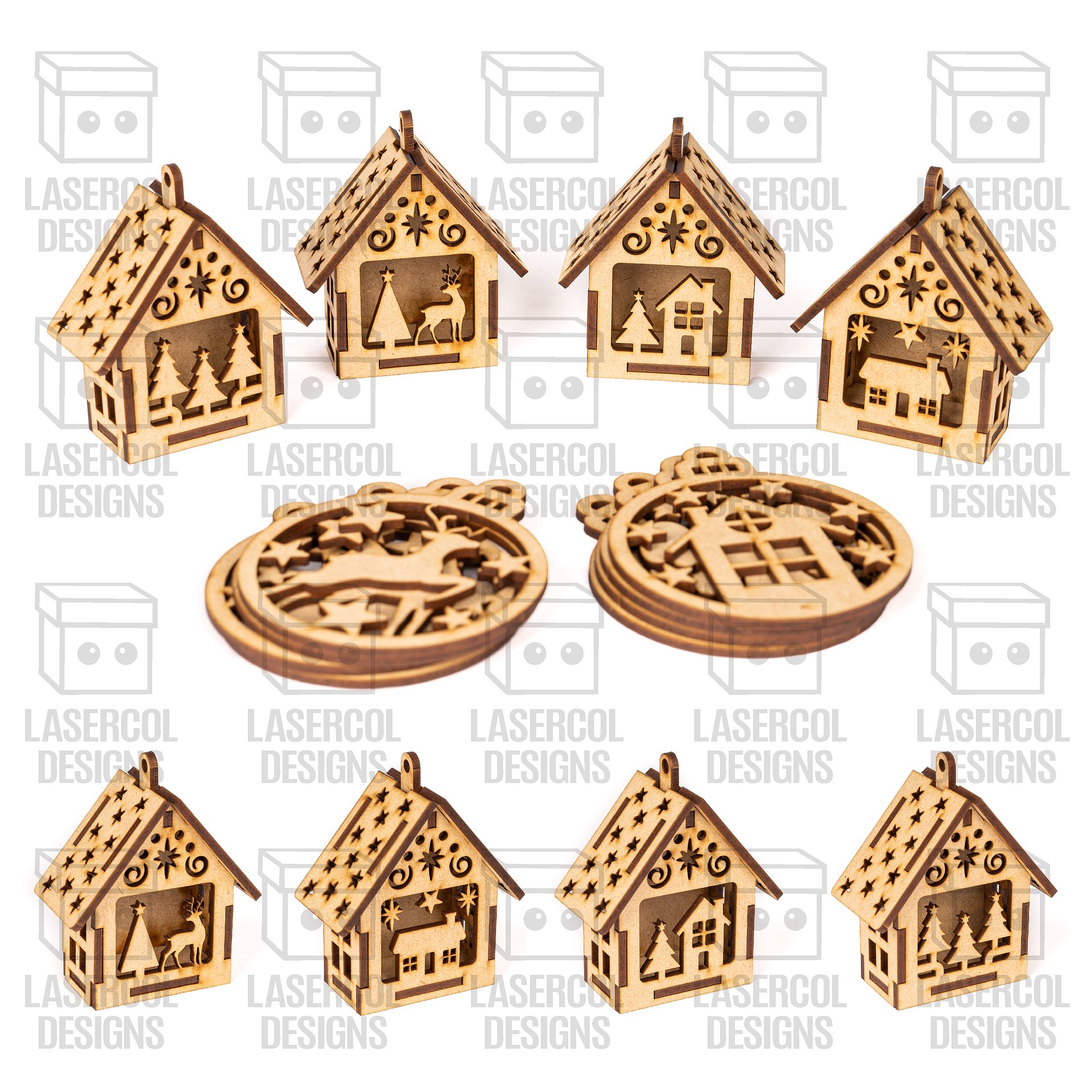 Christmas Ornaments Boxes - Laser Cut Files product image (8)