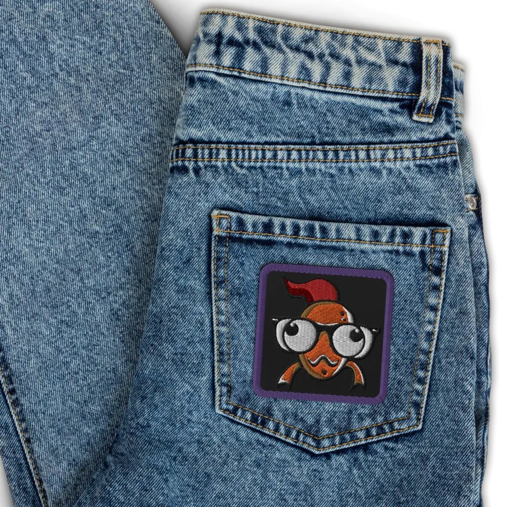FEESH Logo Square Patch [purple border] product image (3)