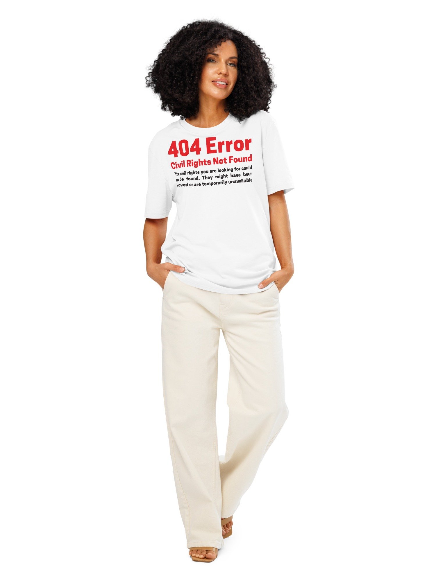 Civil Rights Not Found Unisex Organic Cotton T-Shirt product image (2)