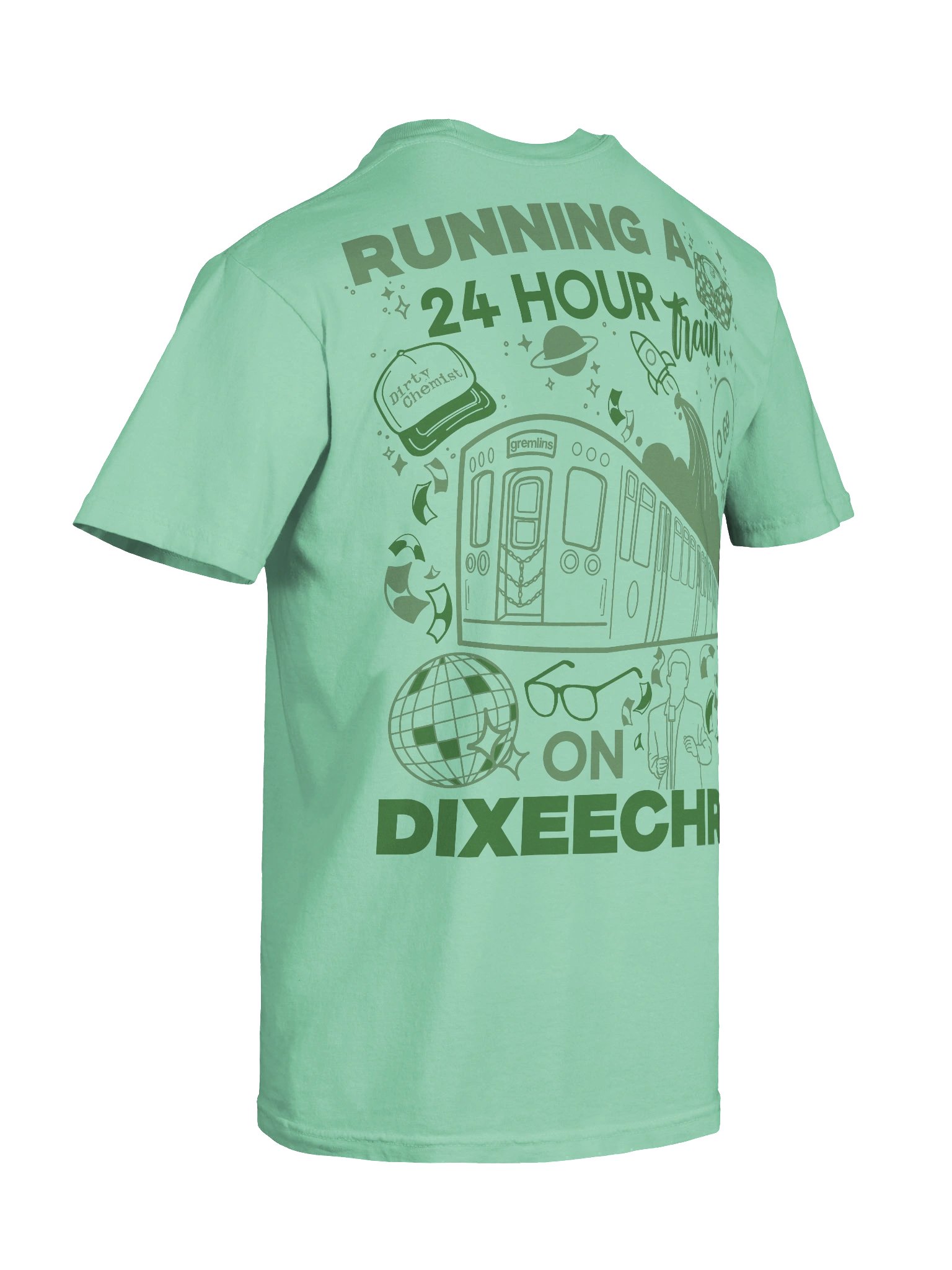 24hr Train Tee - Green product image (6)