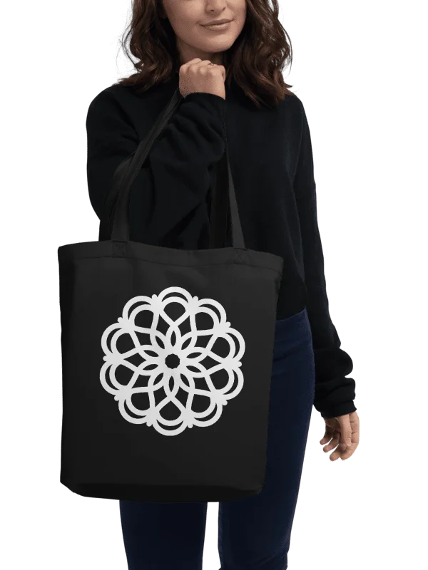 White Mandala 01 Eco-Friendly Tote Bag product image (1)