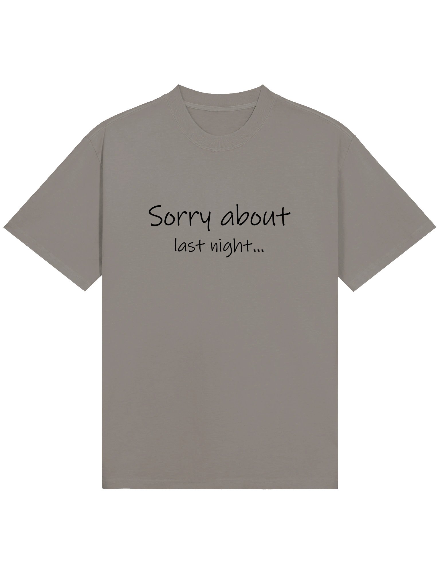 Sorry About Last Night Oversized Tee Lt. product image (3)