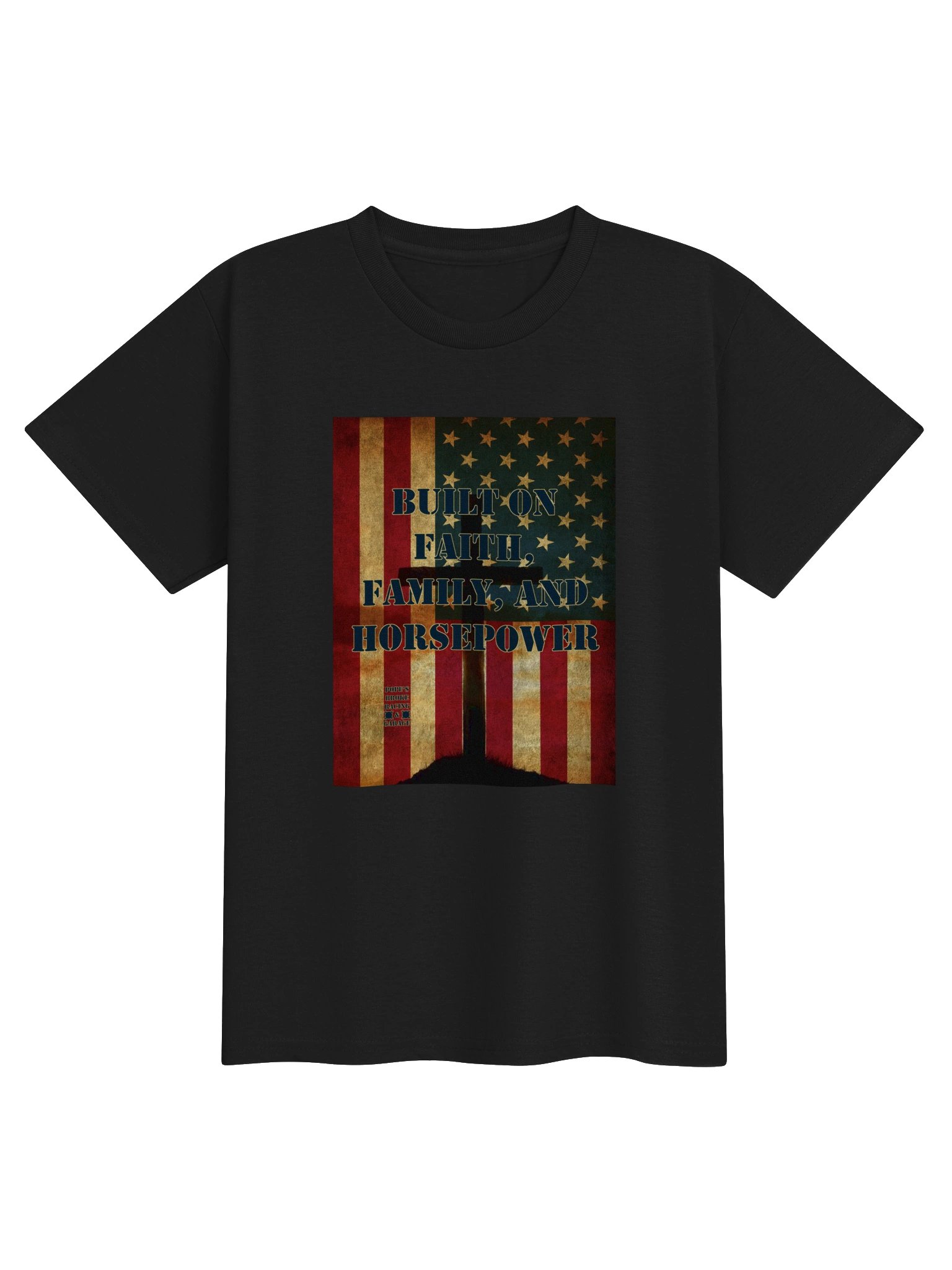 Built on Faith, Family & Horsepower Youth Tee product image (1)