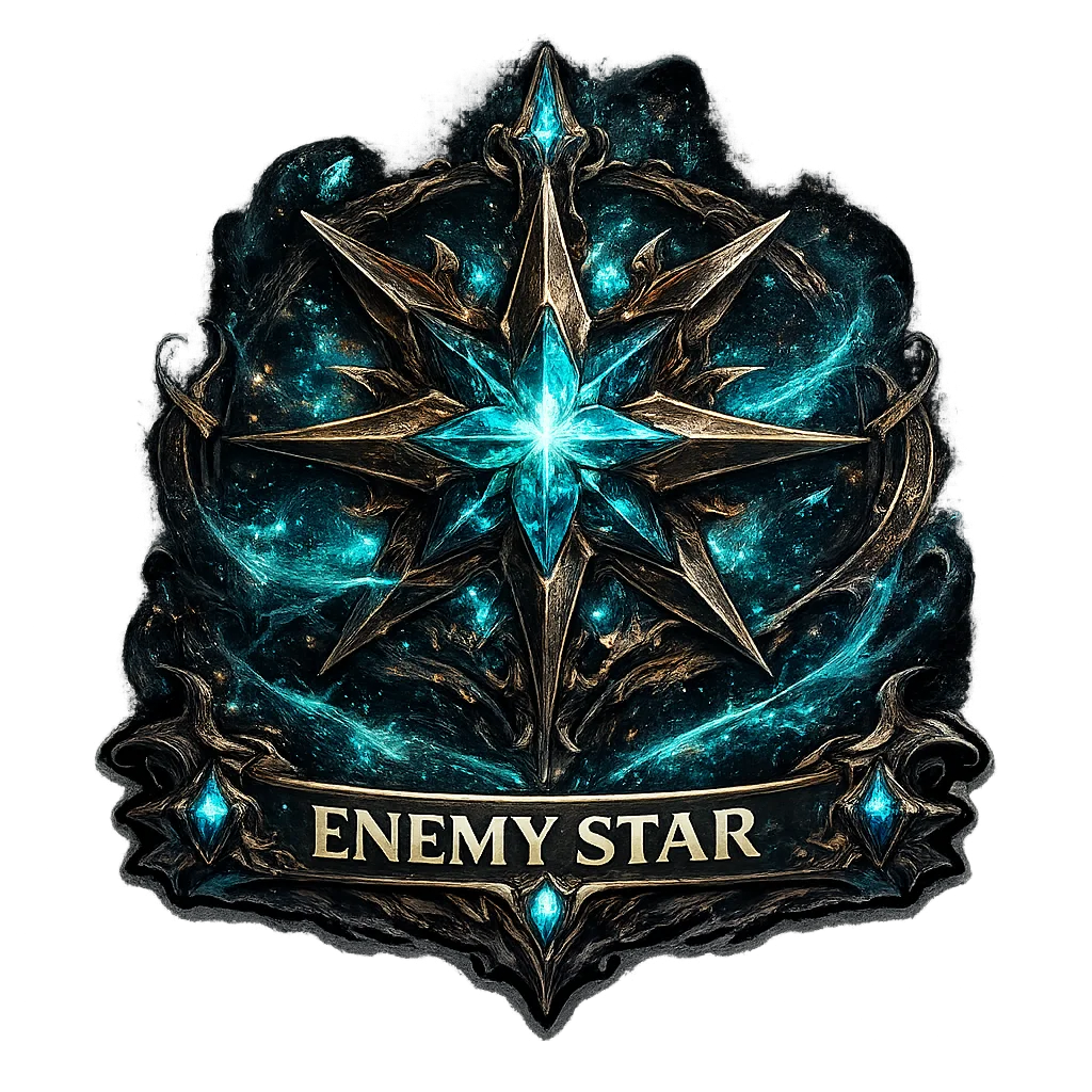Enemy Star Die Cut Vinyl Sticker product image (1)