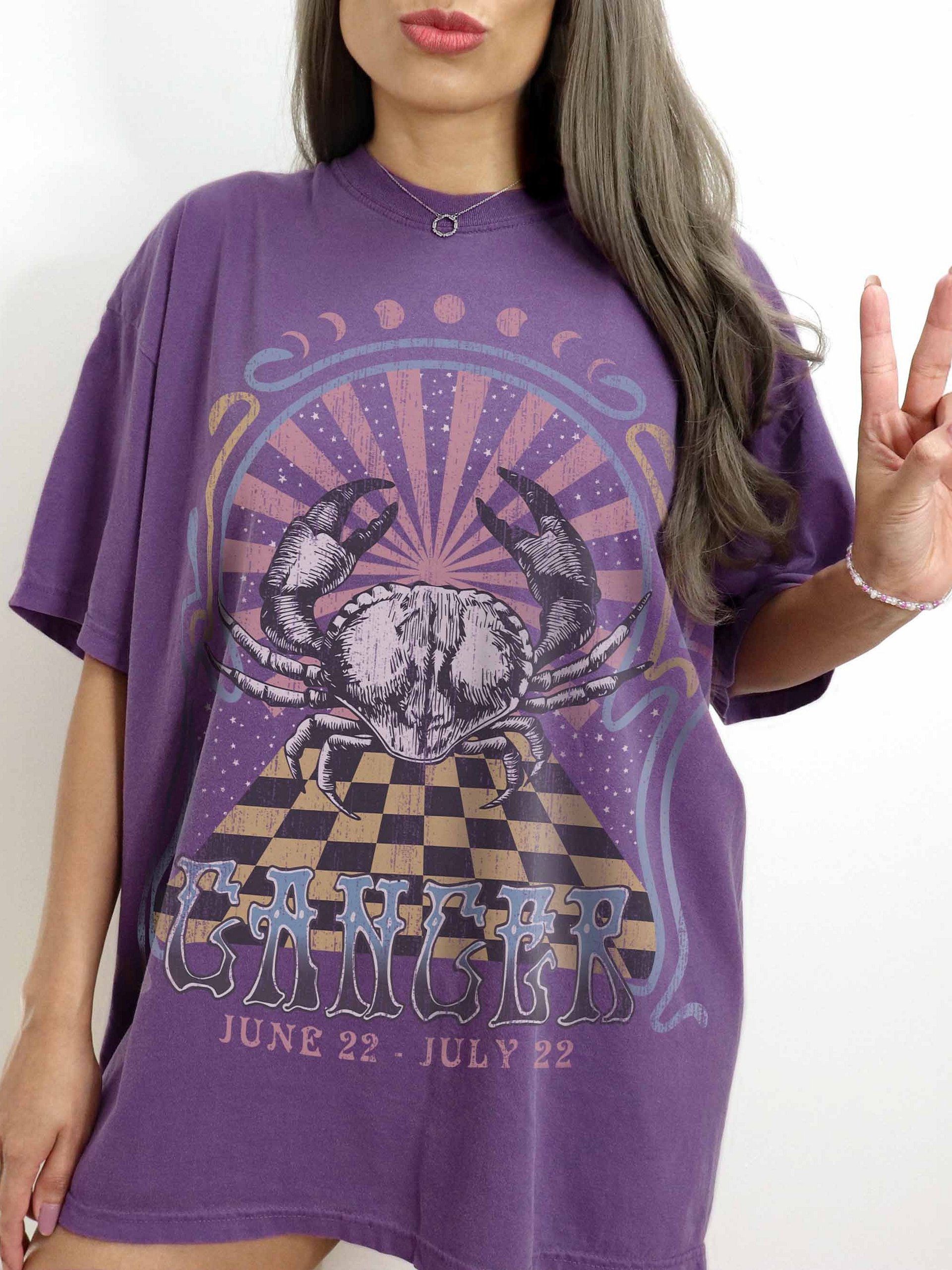 Cancer Zodiac Shirt – June 22 to July 22 Astrology Graphic Tee - Dark Academia product image (2)
