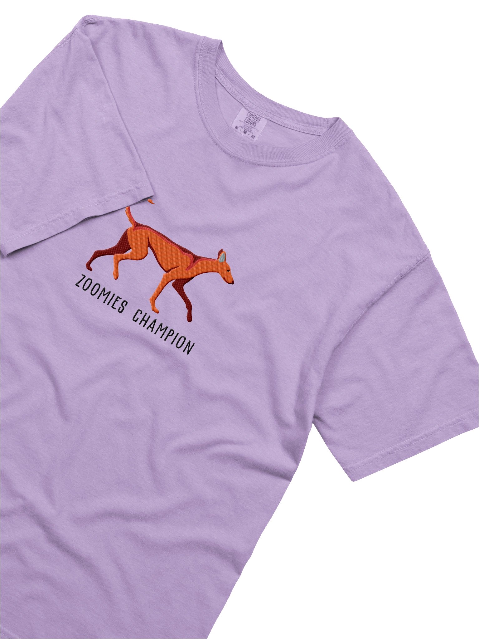 Zoomies Champion T-Shirt(Embroidered) of an Ibizan Hound(Red) product image (8)