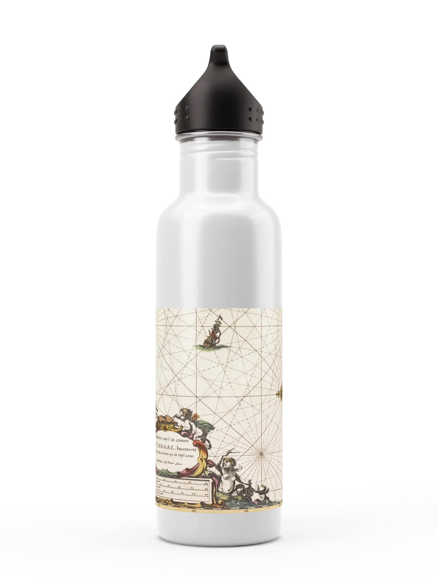 Antique Nautical Map H2Go Bolt Water Bottle product image (2)