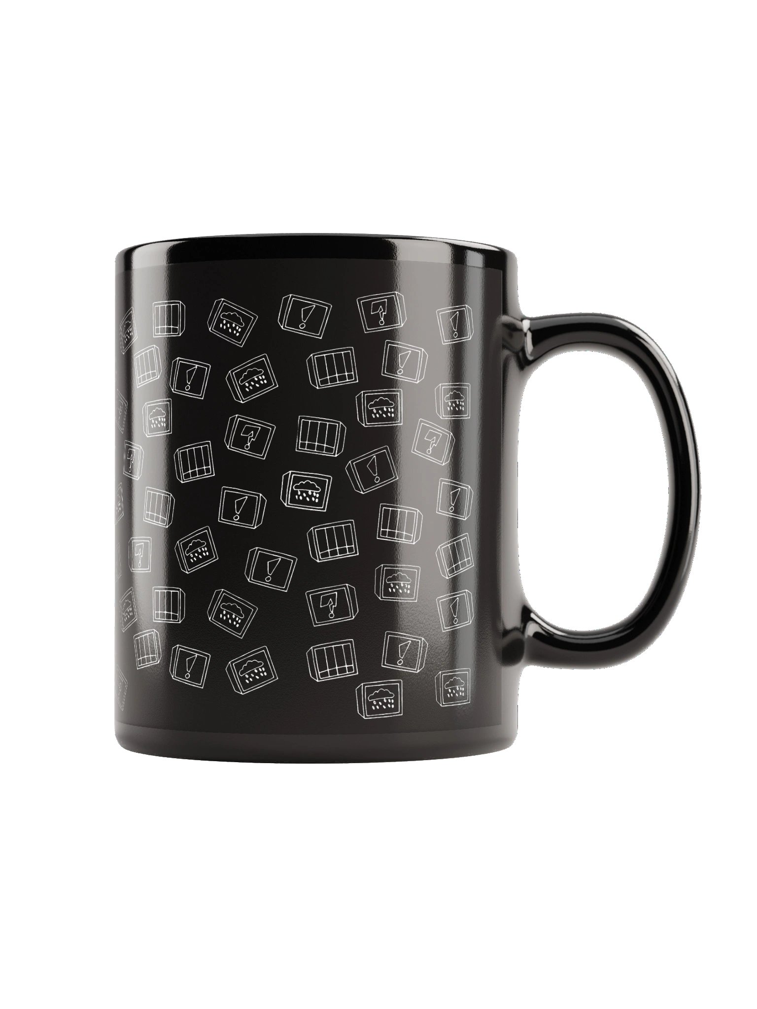 TV Pattern Mug - Noir product image (2)