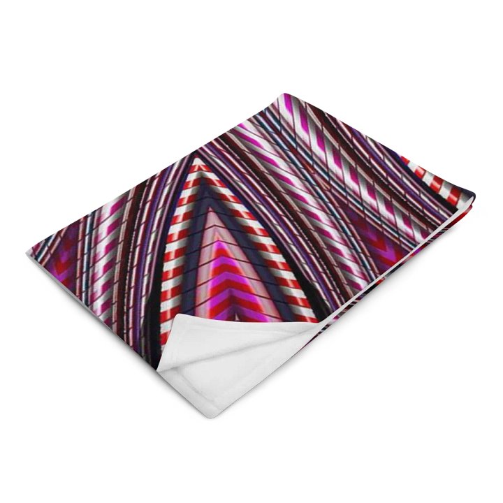 Candy Cane Kaleidoscope Throw Blanket product image (14)