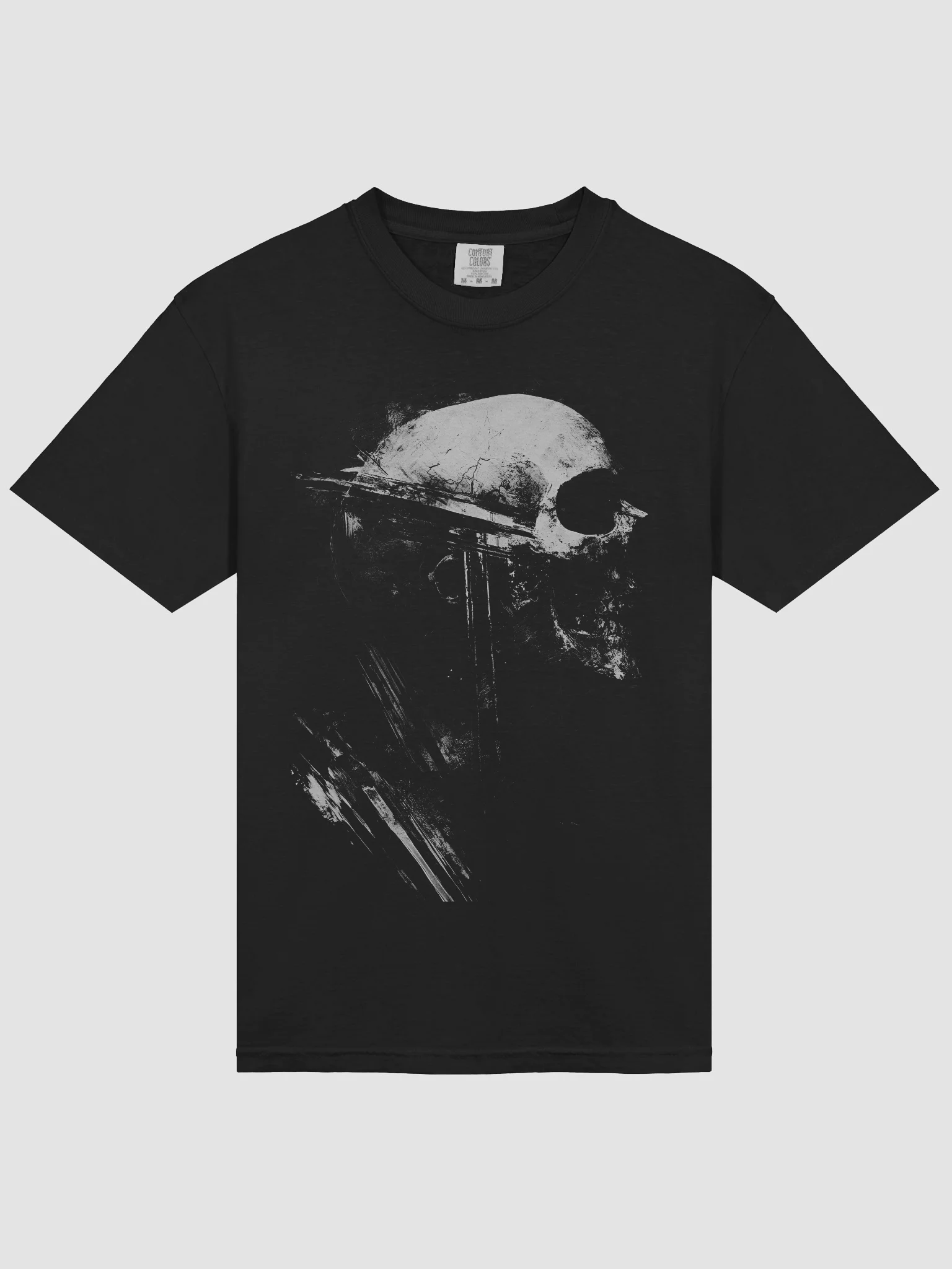Raven Skull Black Short-Sleeve Graphic T-Shirt product image (3)