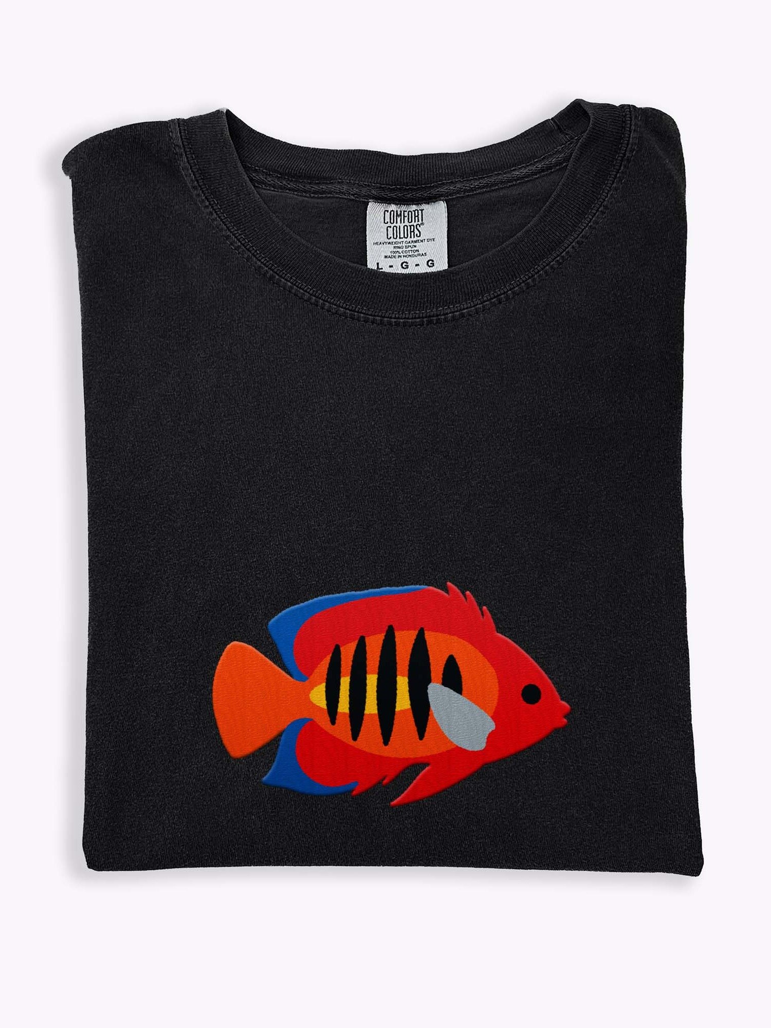 Flame Angelfish Premium T-Shirt (Embroidered) for Reef and Marine Aquarium Lovers product image (1)
