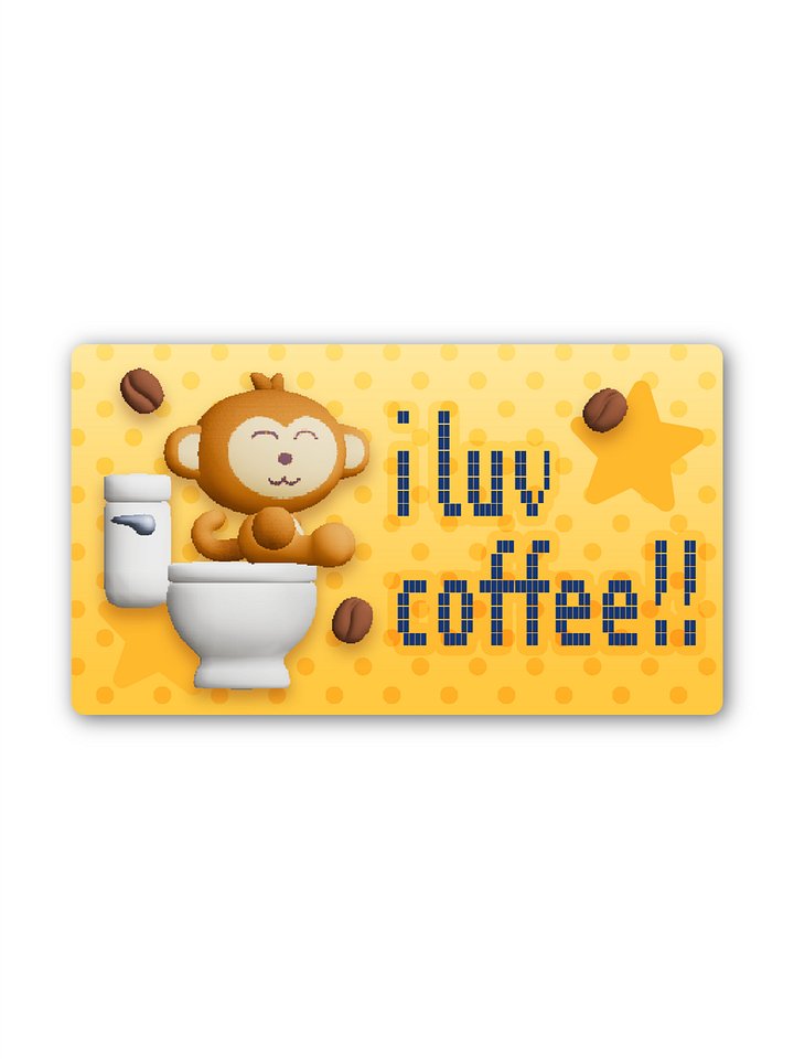 I Luv Coffee Sticker product image (1)